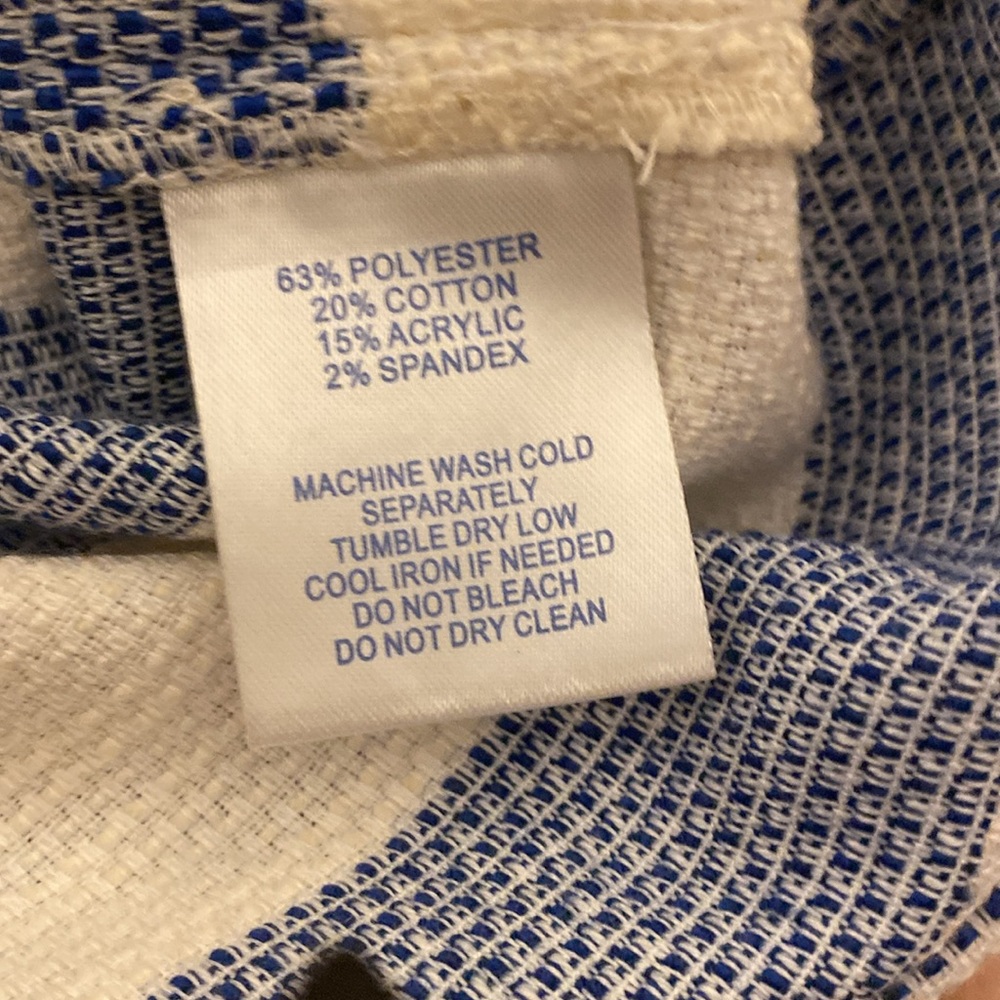 Southern Tide Blue and White Striped Dress-8 blue white striped. ,cotton poly - Picture 6 of 6
